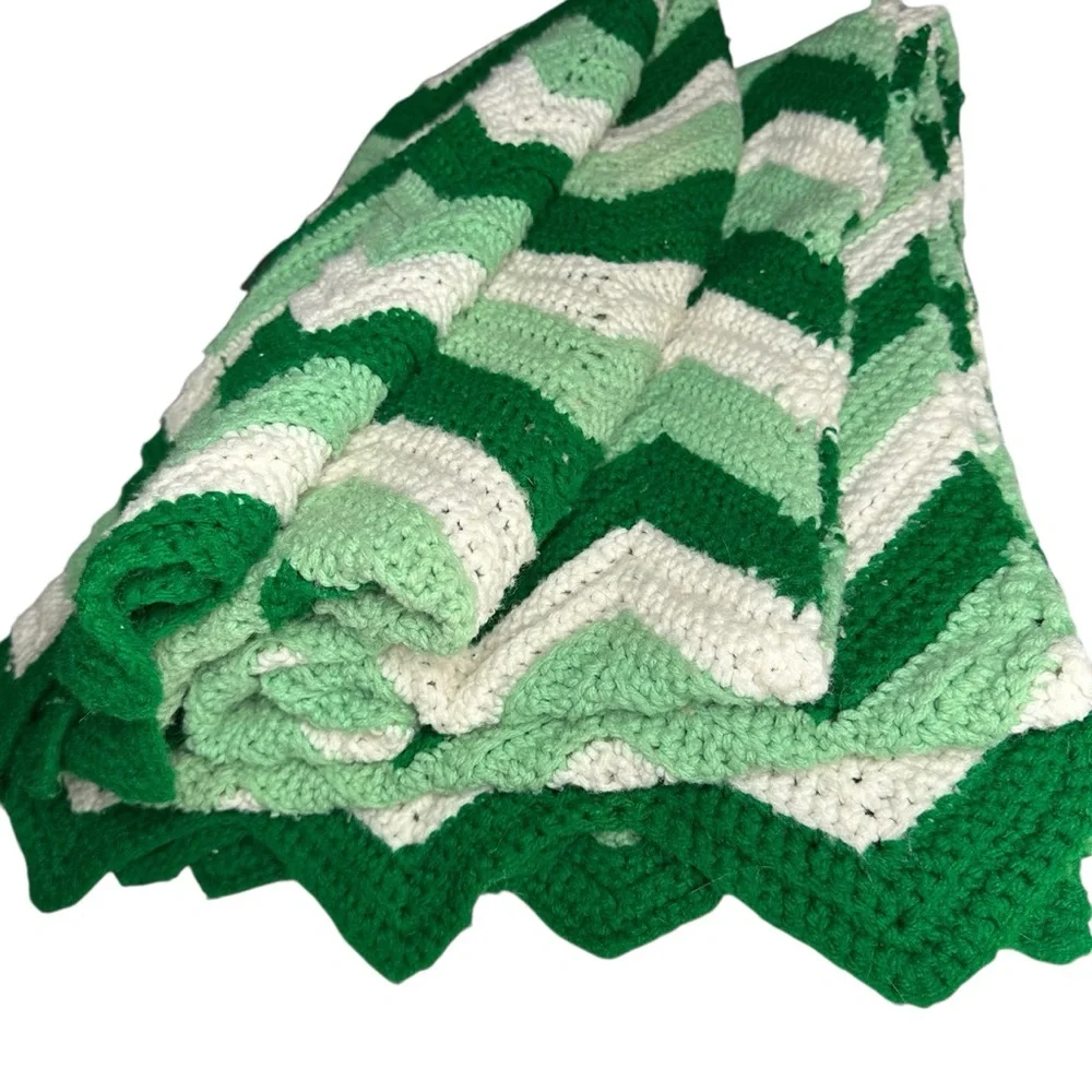 Handmade crochet afghan
